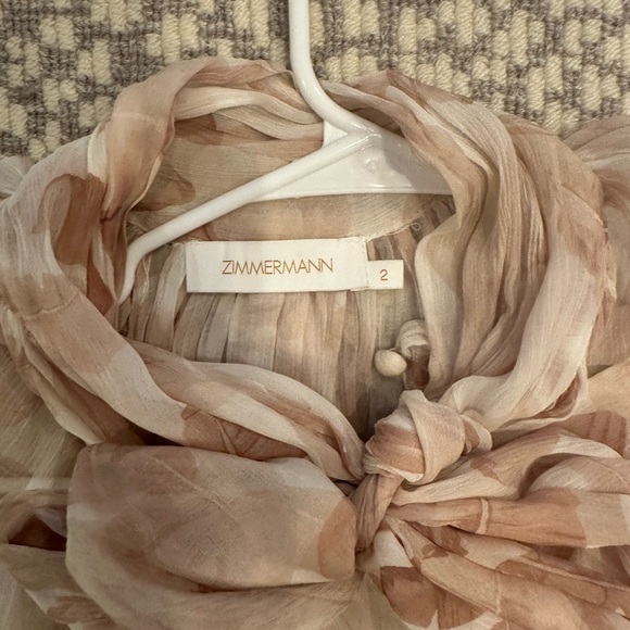 - Zimmerman palm print tie midi dress! - Picture 3 of 6